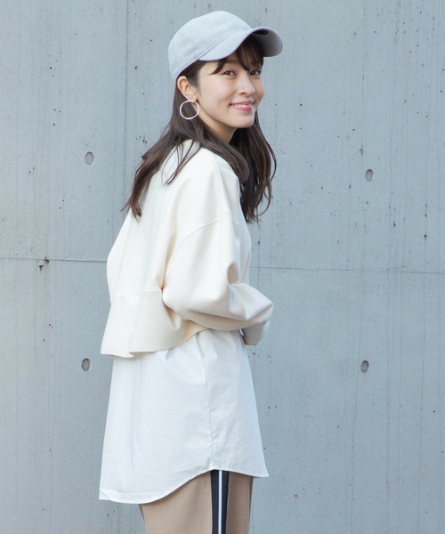 La SRIC(ラスリック)の「La SRIC/セットアッププルオーバー(Tシャツ/カットソー・レディース・アイボリー/ブラック・38)」の5枚目の写真