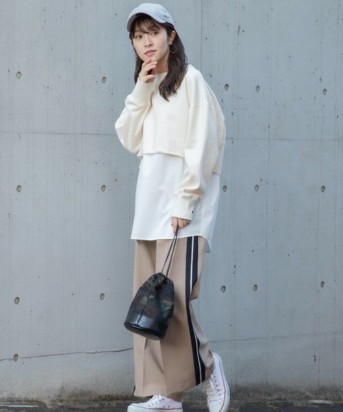 La SRIC(ラスリック)の「La SRIC/セットアッププルオーバー(Tシャツ/カットソー・レディース・アイボリー/ブラック・38)」の7枚目の写真