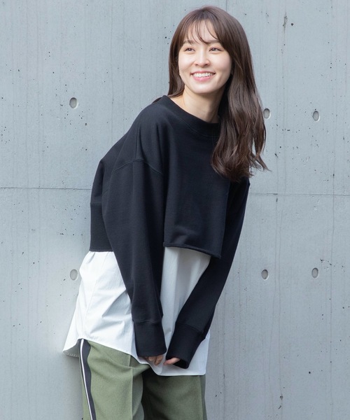 La SRIC(ラスリック)の「La SRIC/セットアッププルオーバー(Tシャツ/カットソー・レディース・アイボリー/ブラック・38)」の9枚目の写真