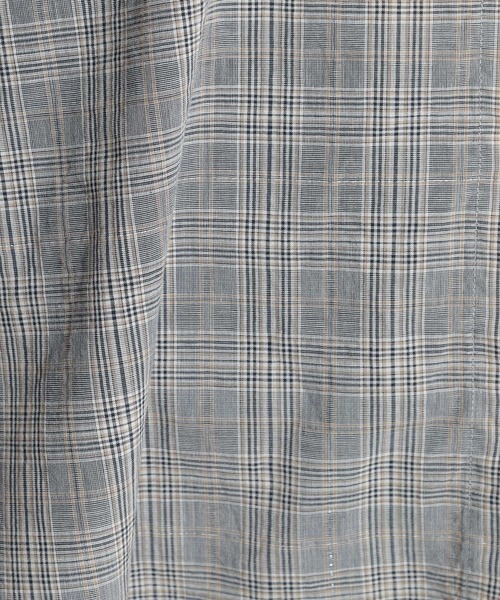 niko and...（ニコアンド）の「TONEラメチェックスタンドロングシャツ（シャツ/ブラウス・レディース・ブラック/ベージュ/グレー/チャコール・MEDIUM/LARGE）」の21枚目の写真