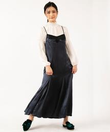 【TOCCA LAVENDER】Lace Satin Cami Dress ドレス