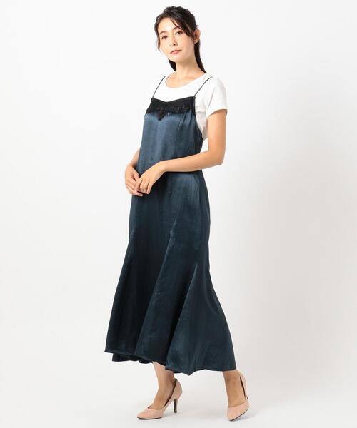 TOCCA(トッカ)の「【TOCCA LAVENDER】Lace Satin Cami Dress ドレス(ワンピース・レディース・ダークブラウン系/ダークグリーン系・F)」の8枚目の写真