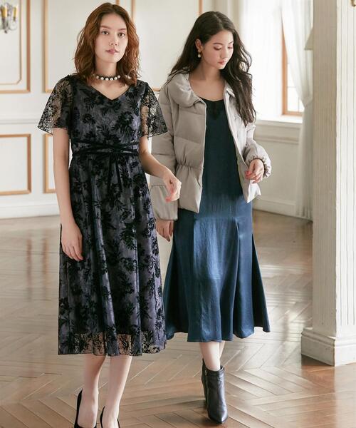 TOCCA(トッカ)の「【TOCCA LAVENDER】Lace Satin Cami Dress ドレス(ワンピース・レディース・ダークブラウン系/ダークグリーン系・F)」の16枚目の写真