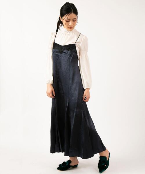 TOCCA(トッカ)の「【TOCCA LAVENDER】Lace Satin Cami Dress ドレス(ワンピース・レディース・ダークブラウン系/ダークグリーン系・F)」の17枚目の写真