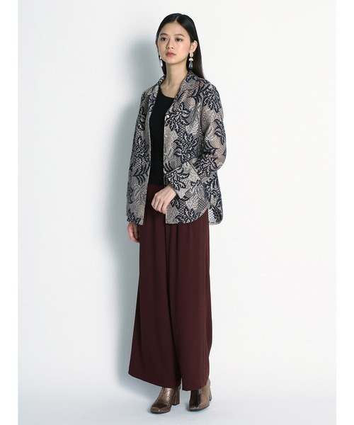 美品 Lily Brown リリーブラウン タイプライター レースシャツ LILY BROWN（リリーブラウン）の「バイカラーフラワーレース