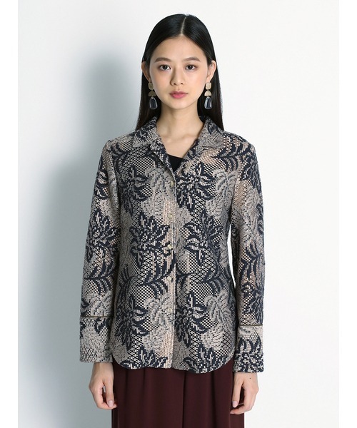 美品 Lily Brown リリーブラウン タイプライター レースシャツ ヴィンテージライクレースブラウス（シャツ/ブラウス）｜LILY