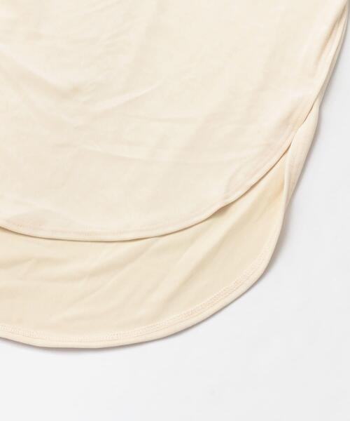 LAATO(ラート)の「SHINY LONG T-SHIRTS(Tシャツ/カットソー・レディース・ベージュ/ブラウン/オフホワイト・FREE)」の5枚目の写真