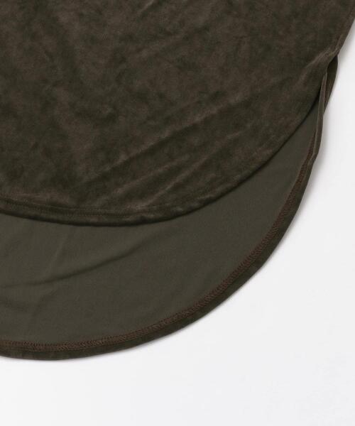 LAATO(ラート)の「SHINY LONG T-SHIRTS(Tシャツ/カットソー・レディース・ベージュ/ブラウン/オフホワイト・FREE)」の11枚目の写真