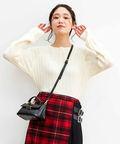 リブ イン コンフォート 素肌に気持ちいいオールコットンのふんわりワイドリブニットトップス ニット セーター Live In Comfort リブインコンフォート のファッション通販 Zozotown