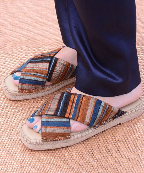 ESPERANZA(エスペランサ)の「◆【販売中止】スクエアジュートサンダル(サンダル・レディース・ブラック/ブロンズ/オレンジ/ベージュ/ホワイト系その他5・07/01/03/05)」の9枚目の写真