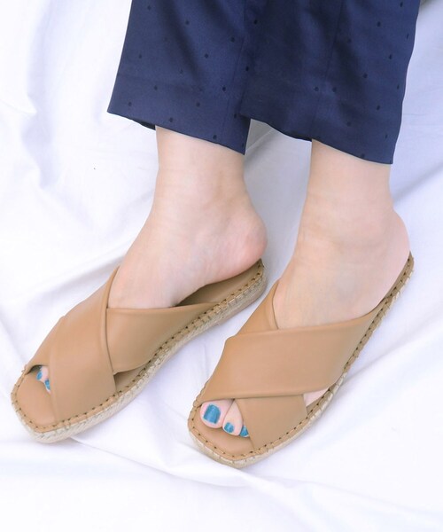 ESPERANZA(エスペランサ)の「◆【販売中止】スクエアジュートサンダル(サンダル・レディース・ブラック/ブロンズ/オレンジ/ベージュ/ホワイト系その他5・07/01/03/05)」の7枚目の写真