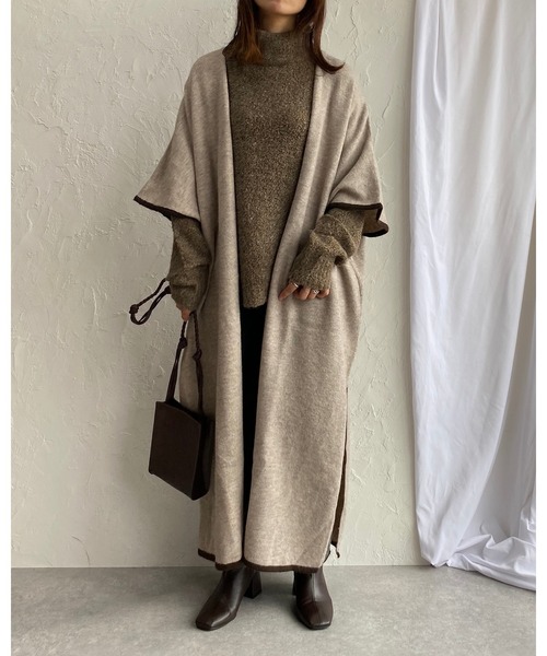 She's Closet(シーズクローゼット)の「モックネックサイドスリット入りローゲージニット(ニット/セーター・レディース・オフホワイト/モカ/チャコール/グレー・FREE)」の15枚目の写真