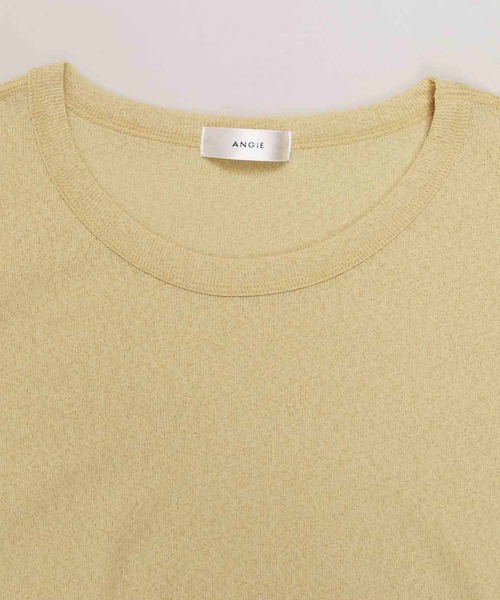 ANGIE（アンジー）の「ドライタッチシアープルオーバー（Tシャツ/カットソー・レディース・オレンジ/ライトイエロー/グリーン系その他・FREE）」の4枚目の写真