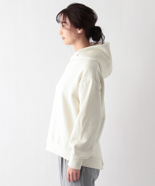 GLOBAL WORK（グローバルワーク）の「ハンサム美人スリットパーカー/926121（パーカー・レディース・ブルー/アイボリー/スミクロ/ブラウン系その他/グレイッシュベージュ/ラベンダー・MEDIUM/LARGE）」の20枚目の写真