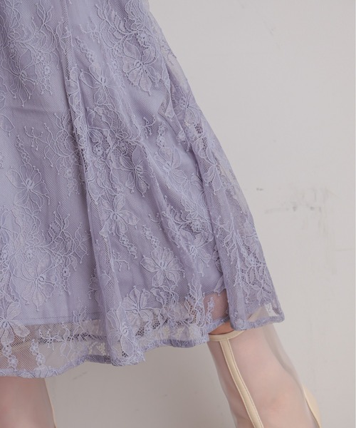 natural couture(ナチュラルクチュール)の「【WEB限定】osonoレーススカート(スカート・レディース・カーキ/サックスブルー/モカ/ラベンダー/ライトベージュ・FREE)」の11枚目の写真