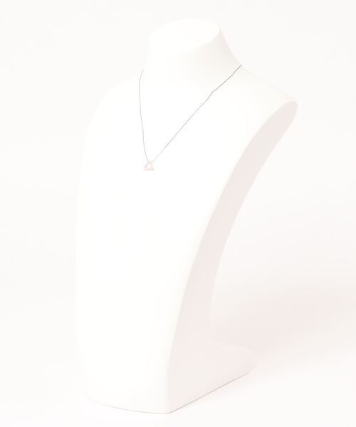 tone（トーン）の「V&SSS/ローズクオーツ natural gem ネックレス（ネックレス・レディース・ブラック・FREE）」の3枚目の写真