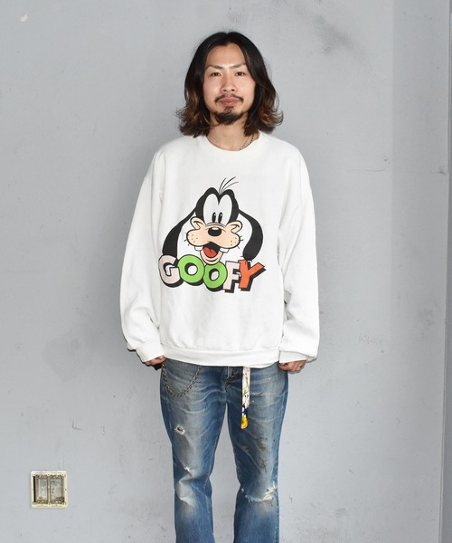 クルーネックスウェット Goofy グーフィー Disney ディズニータグ Goofy グーフィー Vintage ディズニーヴィンテージ のファッション クルーネックスウェット ディズニータグ Usa製 スウェット ヴィンテージ古着 80 S