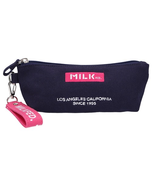 MILKFED.(ミルクフェド)の「EMBROIDERED BAR PENCIL CASE(ペン類・レディース・ライトピンク/A/B/ホワイト/ブラック/ベージュ/ライトパープル/ネイビー/レッド・ONE SIZE)」の10枚目の写真