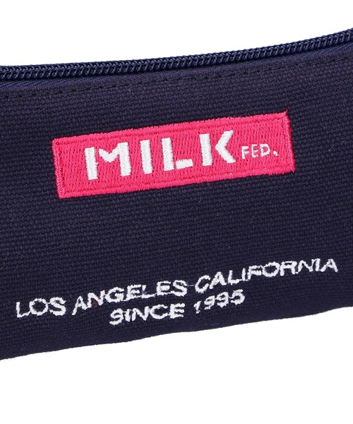 MILKFED.(ミルクフェド)の「EMBROIDERED BAR PENCIL CASE(ペン類・レディース・ライトピンク/A/B/ホワイト/ブラック/ベージュ/ライトパープル/ネイビー/レッド・ONE SIZE)」の15枚目の写真