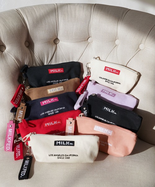 MILKFED.(ミルクフェド)の「EMBROIDERED BAR PENCIL CASE(ペン類・レディース・ライトピンク/A/B/ホワイト/ブラック/ベージュ/ライトパープル/ネイビー/レッド・ONE SIZE)」の19枚目の写真