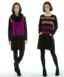 マルチカラーボーダー 長袖ニットワンピース ☆ SONIA RYKIEL マルチカラーボーダー 長袖ニットワンピース ☆ SONIA RYKIEL