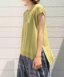 Q | 配色メローフレンチニット(ニット/セーター)