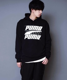 【PUMA/プーマ】ロゴプルパーカー　８４４１４１　ビッグロゴプリント　ＲＥＢＥコレクション