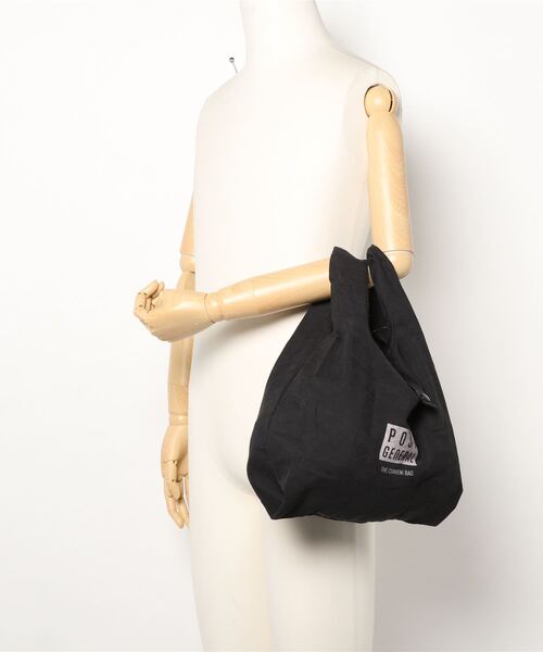 POST GENERAL（ポストジェネラル）の「POST GENERAL コンビニバッグ（エコバッグ/サブバッグ・メンズ・ブラック・FREE）」の14枚目の写真