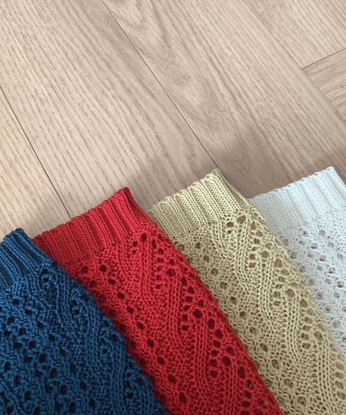 Girly Doll（ガーリードール）の「クロシェ編みカーディガン（カーディガン/ボレロ・レディース・ホワイト/レッド/ネイビー/キャメル/ブラック/グレー/ベージュ・FREE）」の14枚目の写真