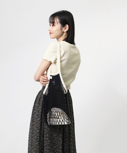 salle de bal(サルデバル)の「FILT / フィルト マルシェバッグ メッシュバッグ 220 IPJ(ショルダーバッグ・レディース・ベージュ/ブラウン/ブラック・FREE)」の8枚目の写真