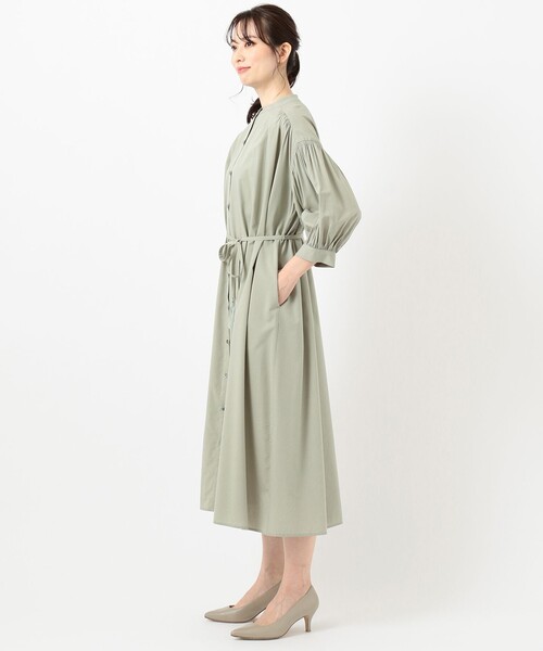 ANY SIS(エニィスィス)の「【L'aube】コットンレーヨンカフタン ワンピース(シャツワンピース・レディース・ネイビー系/ライトグリーン系・4)」の15枚目の写真