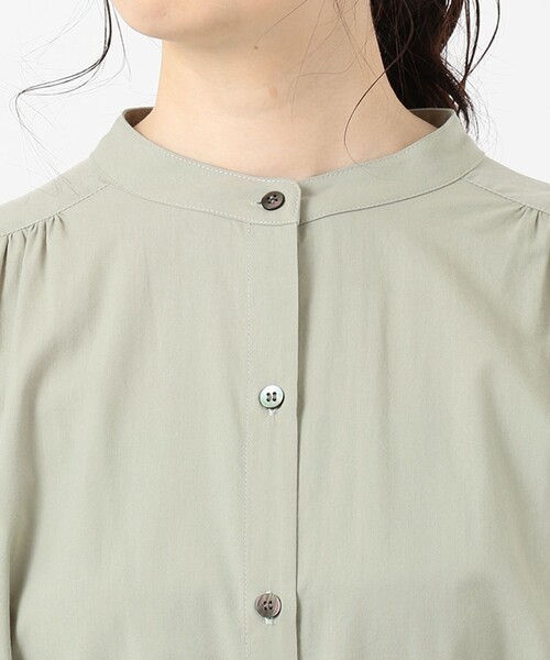 ANY SIS(エニィスィス)の「【L'aube】コットンレーヨンカフタン ワンピース(シャツワンピース・レディース・ネイビー系/ライトグリーン系・4)」の13枚目の写真