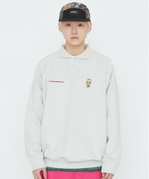 【LMC】DEFENSE WORK COLLAR OVERSIZED SWEAT / ディフェンス ワーク カラー オーバーサイズ スウェットシャツ