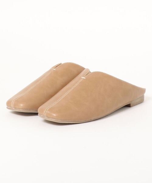 Samansa Mos2 blue(サマンサモスモスブルー)の「センターシームミュール(サンダル・レディース・キナリ/ブラック/ベージュ・MEDIUM/LARGE)」の3枚目の写真