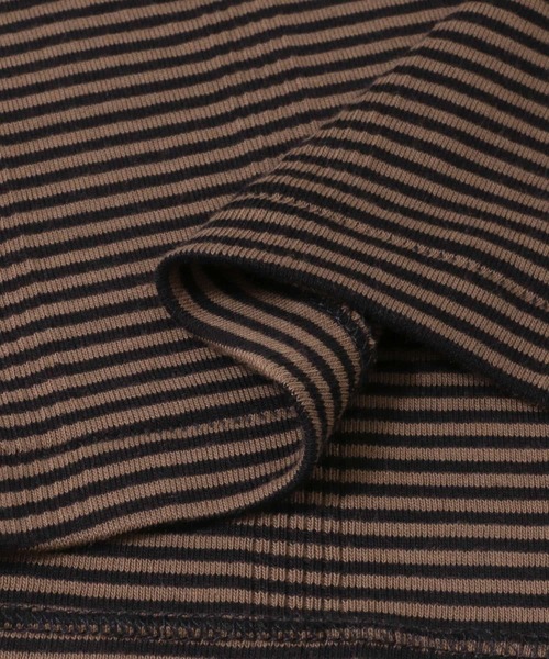 URBAN RESEARCH（アーバンリサーチ）の「『別注』Miller×URBAN RESEARCH　ハーフスリーブボーダーTシャツ（Tシャツ/カットソー・レディース・ブラウン/オレンジ/ブルー・FREE）」の16枚目の写真