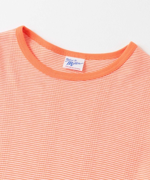 URBAN RESEARCH（アーバンリサーチ）の「『別注』Miller×URBAN RESEARCH　ハーフスリーブボーダーTシャツ（Tシャツ/カットソー・レディース・ブラウン/オレンジ/ブルー・FREE）」の19枚目の写真