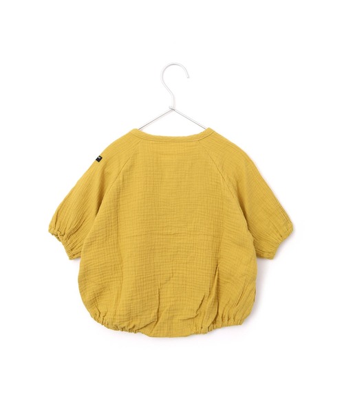 MAKE YOUR DAY（メイクユアデイ）の「Wガーゼロンパース（ロンパース・キッズ・ブラウン/イエロー/ミント/サーモンピンク・80/70）」の10枚目の写真