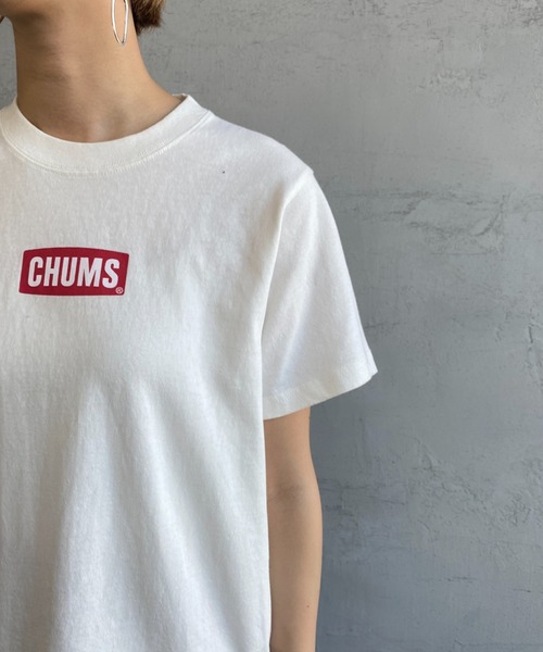 CHUMS（チャムス）の「[CHUMS/チャムス] ミニロゴプリントTシャツ（Tシャツ/カットソー・レディース・ベージュ/カーキ/ホワイト/ブラック・L）」の11枚目の写真