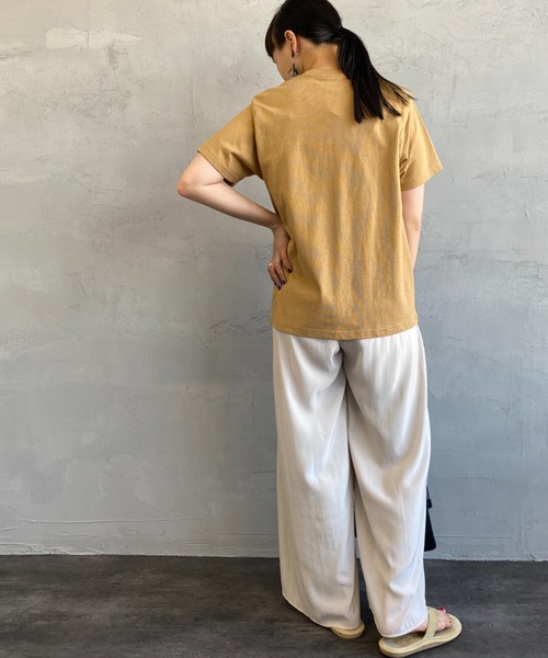 CHUMS（チャムス）の「[CHUMS/チャムス] ミニロゴプリントTシャツ（Tシャツ/カットソー・レディース・ベージュ/カーキ/ホワイト/ブラック・L）」の13枚目の写真