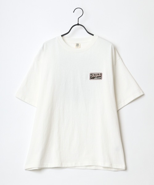 Lazar(ラザル)の「バック刺繍 Perfume/Vintage trip/Junk food/Orange bottle イラスト アート グラフィック オーバーサイズ Tシャツ(Tシャツ/カットソー・メンズ・ホワイト/チャコールグレー/ライトグレー/ホワイト系その他2/チャコール/ホワイト系その他3/イエロー/ホワイト系その他・LL/L/M)」の21枚目の写真