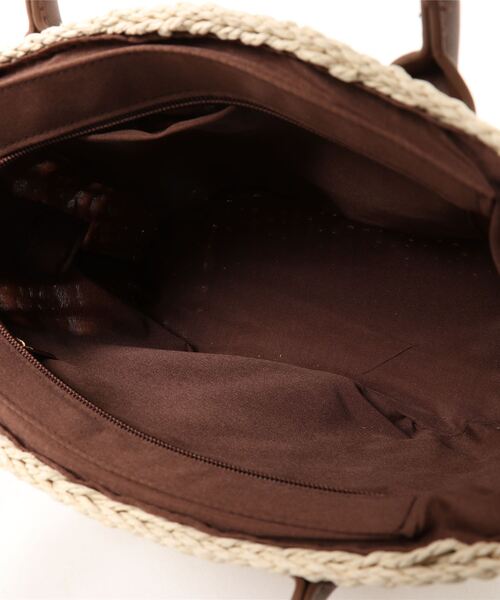 Honeys（ハニーズ）の「雑材ハンドＢａｇ（小）（ハンドバッグ・レディース・ブラウン/キナリ/ベージュ・FREE）」の21枚目の写真