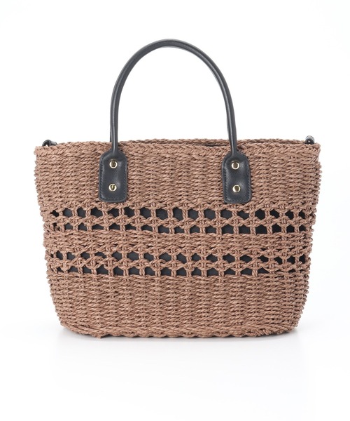 Honeys（ハニーズ）の「雑材ハンドＢａｇ（小）（ハンドバッグ・レディース・ブラウン/キナリ/ベージュ・FREE）」の10枚目の写真