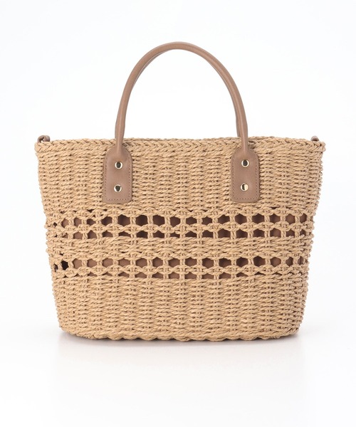 Honeys（ハニーズ）の「雑材ハンドＢａｇ（小）（ハンドバッグ・レディース・ブラウン/キナリ/ベージュ・FREE）」の7枚目の写真