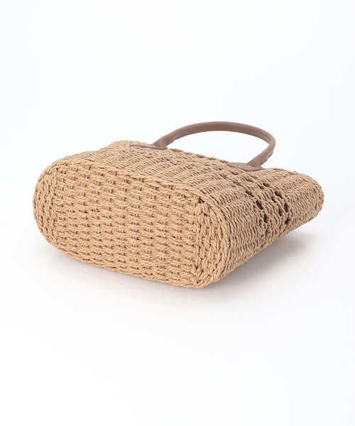 Honeys（ハニーズ）の「雑材ハンドＢａｇ（小）（ハンドバッグ・レディース・ブラウン/キナリ/ベージュ・FREE）」の8枚目の写真