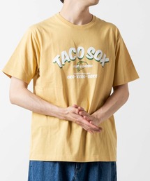 WEGO/アーチロゴプリント半袖Tシャツ