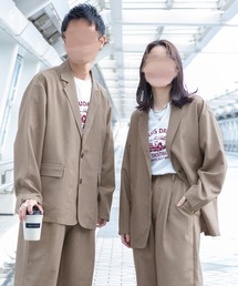 PairPair | テックリネンBIGテーラードジャケット(ユニセックス/セットアップ)(テーラードジャケット)