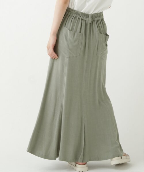 RAY CASSIN（レイカズン）の「レーヨンリネンマーメイドスカート（スカート・レディース・ベージュ/カーキ/キナリ・FREE）」の4枚目の写真