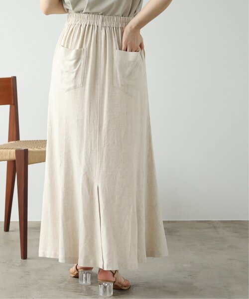 RAY CASSIN（レイカズン）の「レーヨンリネンマーメイドスカート（スカート・レディース・ベージュ/カーキ/キナリ・FREE）」の12枚目の写真