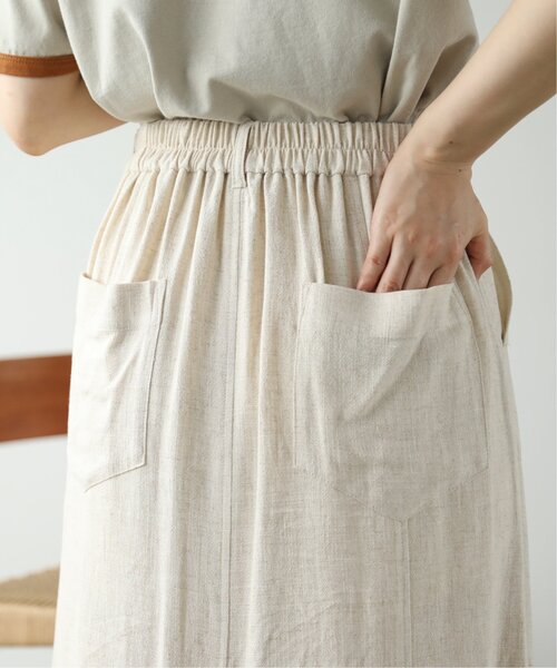 RAY CASSIN（レイカズン）の「レーヨンリネンマーメイドスカート（スカート・レディース・ベージュ/カーキ/キナリ・FREE）」の14枚目の写真