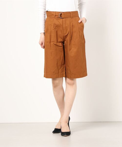 GAP(ギャップ)の「ハイライズ ベルト ショートパンツ(その他パンツ・レディース・その他/ベージュ/ブラック・6/8/000/4/0/2/00)」の6枚目の写真